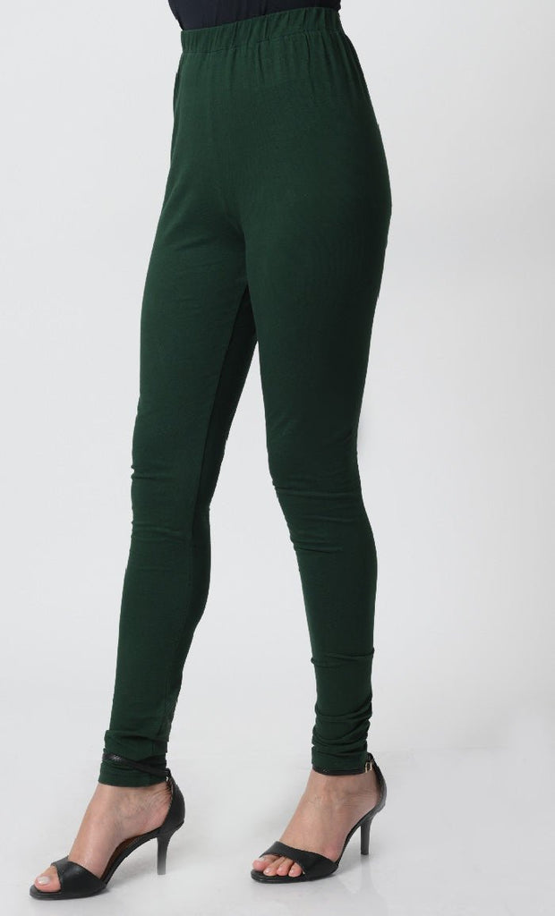 Comfort Fit Cotton Jersey Legging Pants with Elastic Waist - EastEssence.com