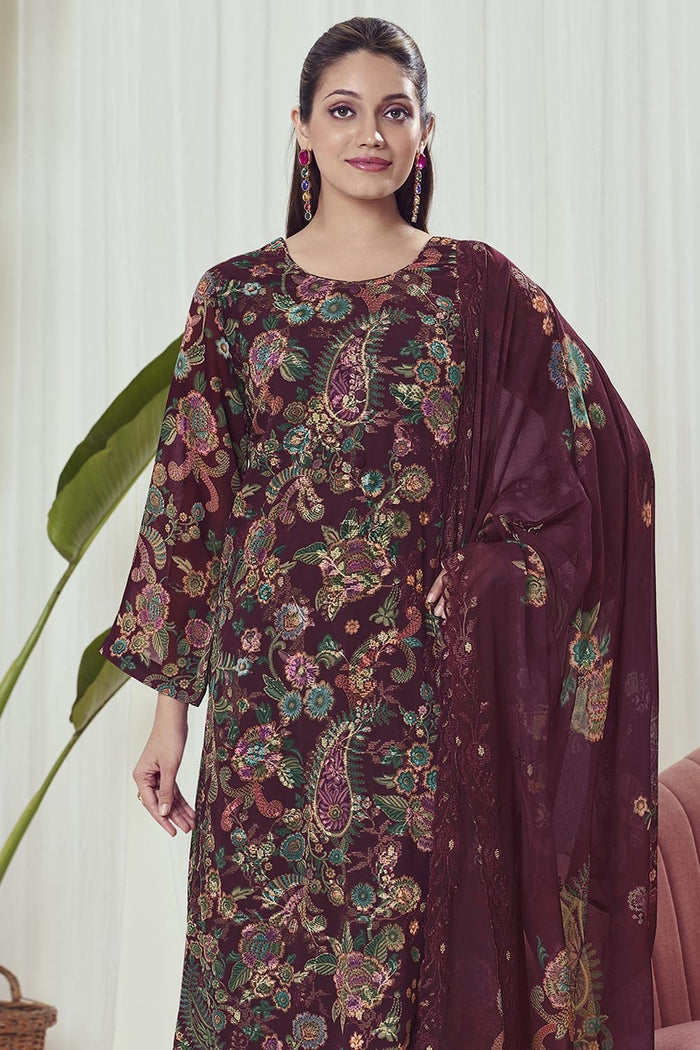Comfortable georgette Kurta Set with Dupatta Casual Wear - EastEssence.com