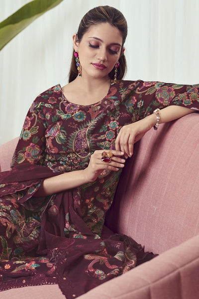 Comfortable georgette Kurta Set with Dupatta Casual Wear - EastEssence.com