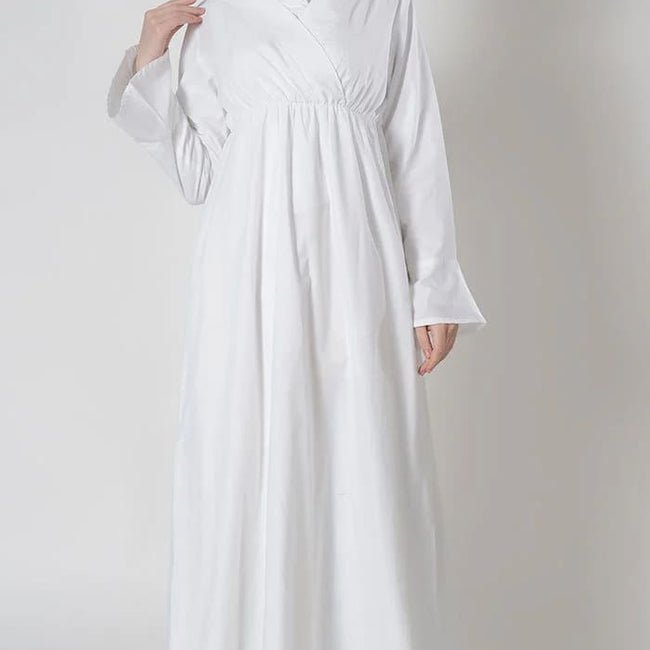 Cotton Hajj Umrah Abaya with lining - EastEssence.com