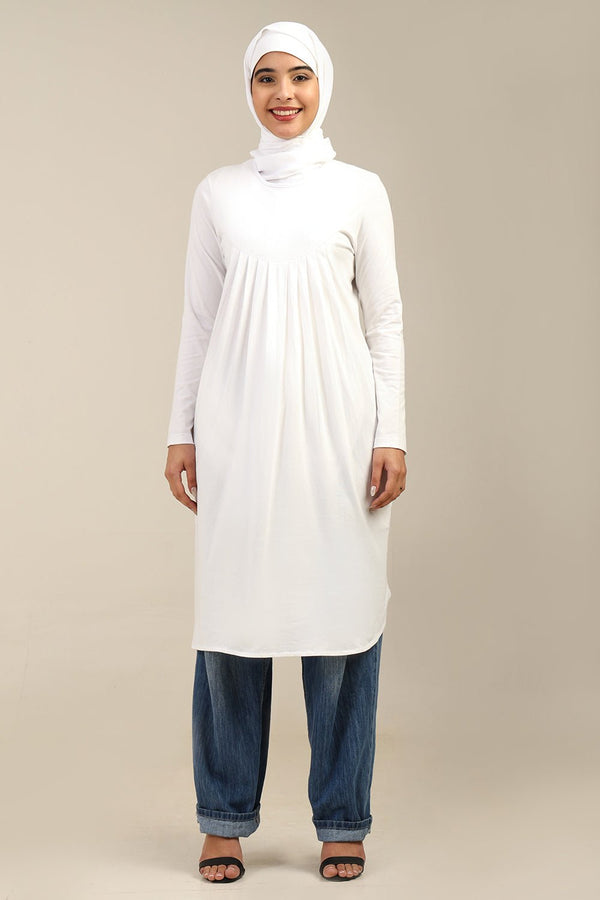 Cotton Jersey Basic Tunic for Everyday & Uniform Wear - EastEssence.com