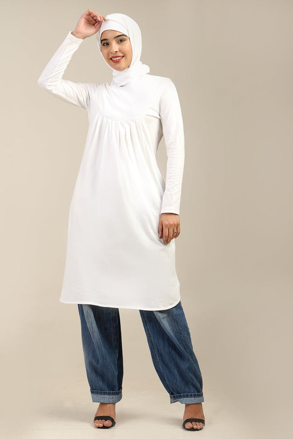 Cotton Jersey Basic Tunic for Everyday & Uniform Wear - EastEssence.com