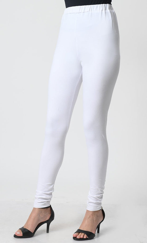 Cotton Jersey Legging Pants – High Comfort, Elastic Waistband - EastEssence.com