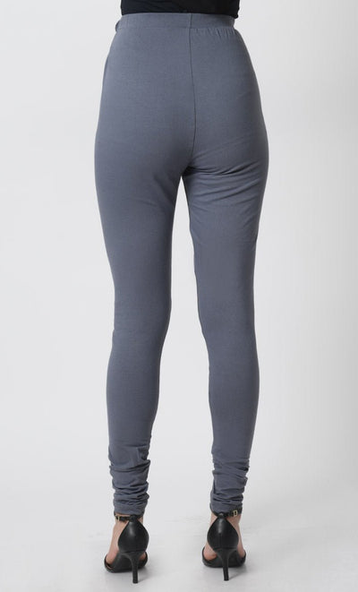 Cotton Jersey Leggings ??Elastic Waist, Comfortable Fit - EastEssence.com