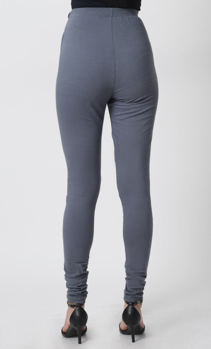 Cotton Jersey Leggings ??Elastic Waist, Comfortable Fit - EastEssence.com