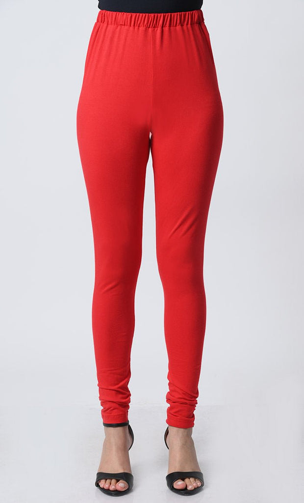 Cotton Jersey Leggings – Soft, Stretchy, Elastic Waist - EastEssence.com