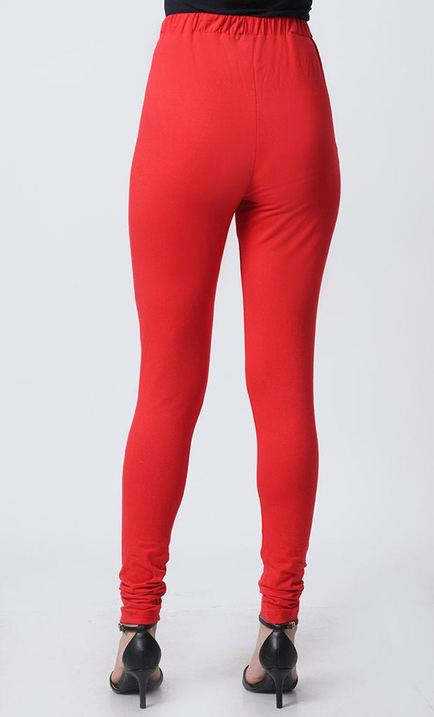 Cotton Jersey Leggings – Soft, Stretchy, Elastic Waist - EastEssence.com