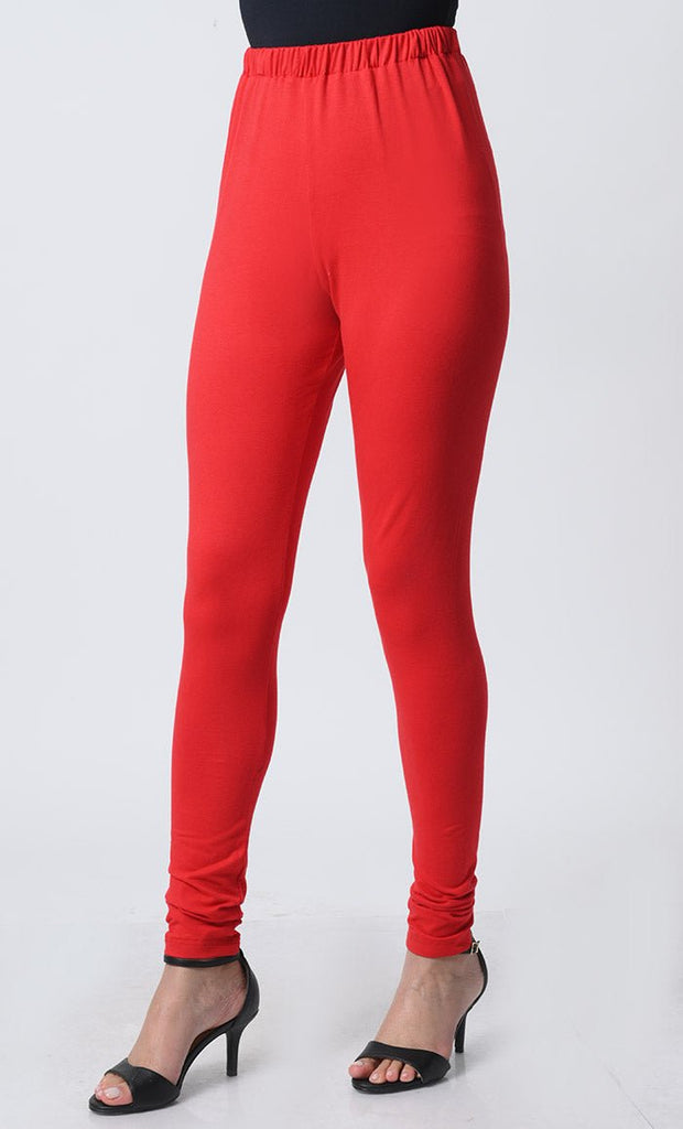 Cotton Jersey Leggings – Soft, Stretchy, Elastic Waist - EastEssence.com