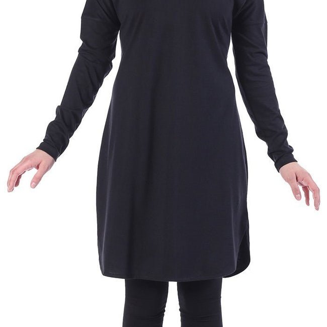 Cotton Knit Modest Length T-shirt - EastEssence.com