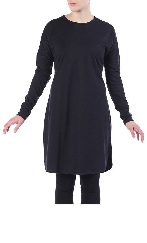 Cotton Knit Modest Length T-shirt - Final Sale - EastEssence.com