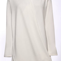Cream jersey Tunic wrap style for Women - EastEssence.com