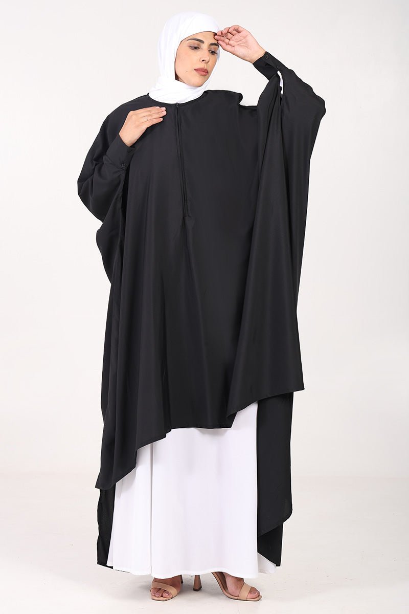 Crepe 2 - Piece Kaftan - Style Prayer Abaya ??Contrast Inner Lining - EastEssence.com