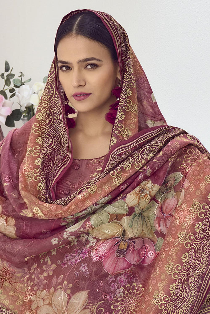 Designer Cotton Printed Suit Set - EastEssence.com