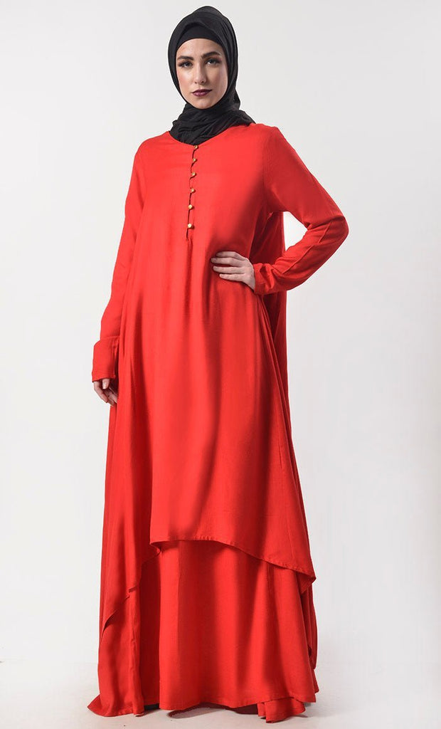 Double Layer Rayon Prayer Abaya - EastEssence.com