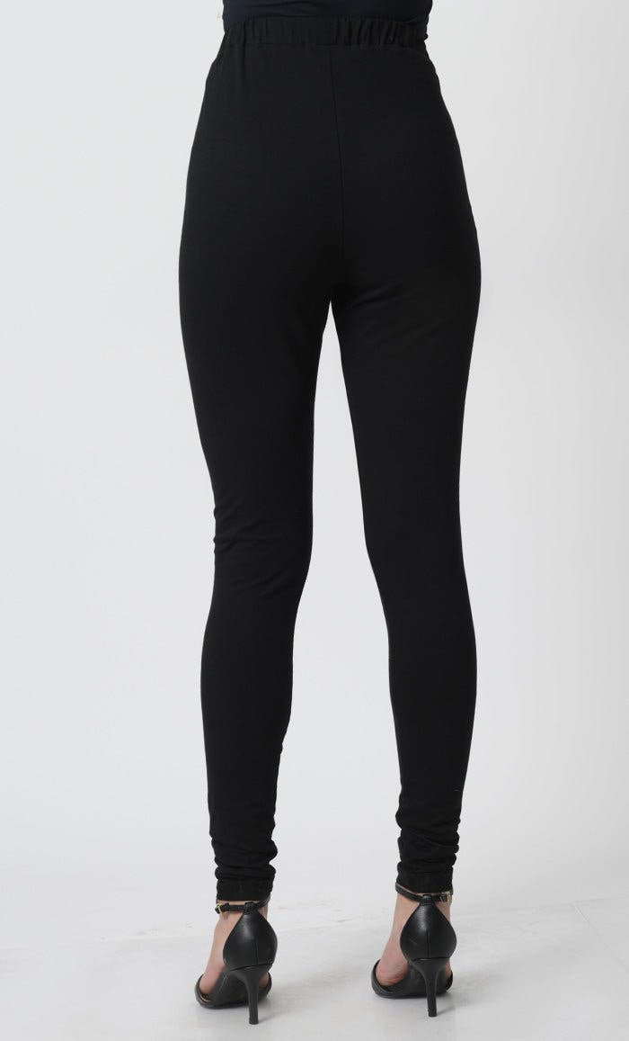 Elastic Waist Cotton Jersey Legging Pants Soft & Stretchy