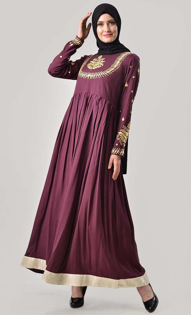 Elegance First Embroidered Abaya - Final Sale - EastEssence.com