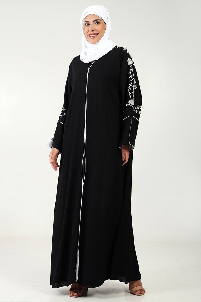 Elegant A - Line Abaya in Zoom Fabric - EastEssence.com