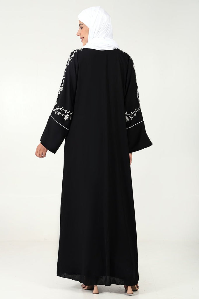 Elegant A - Line Abaya in Zoom Fabric - EastEssence.com