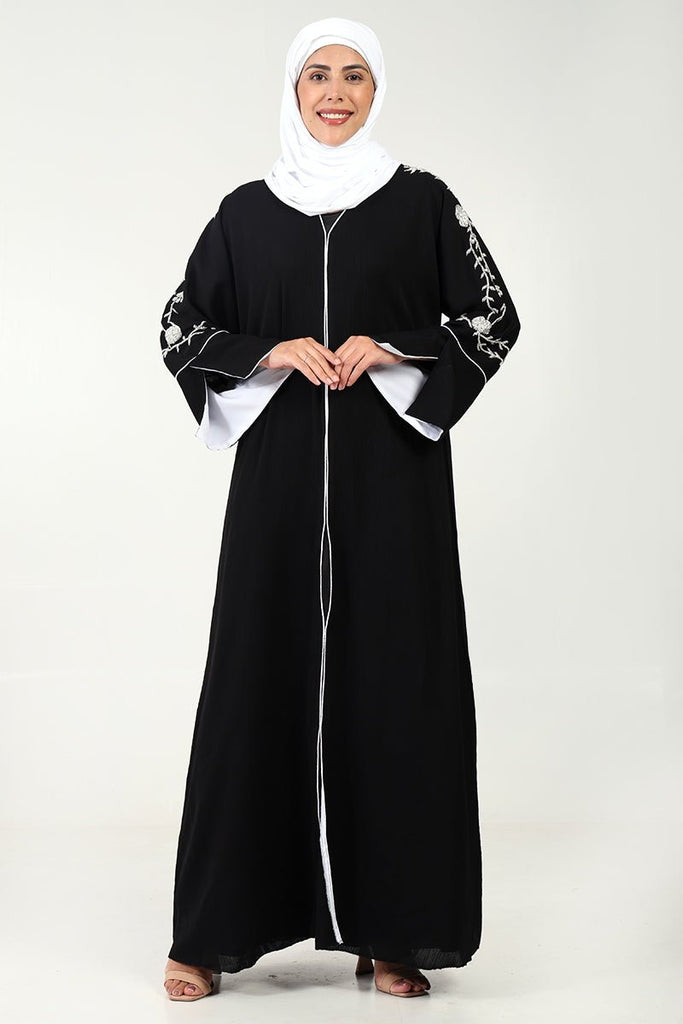 Elegant A - Line Abaya in Zoom Fabric - EastEssence.com