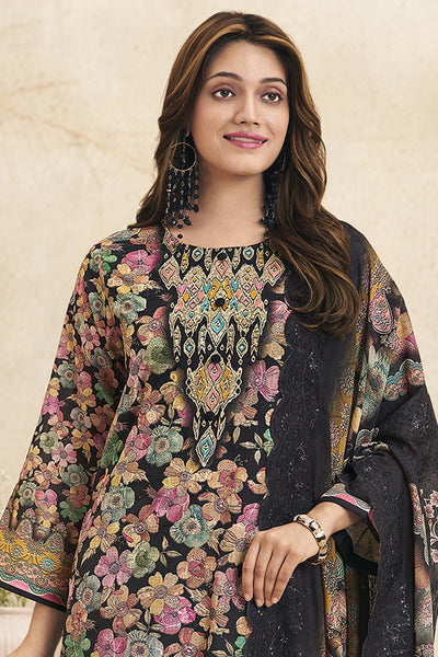 Elegant Cotton Traditional Outfit Kameez Pant Set with Dupatta - EastEssence.com