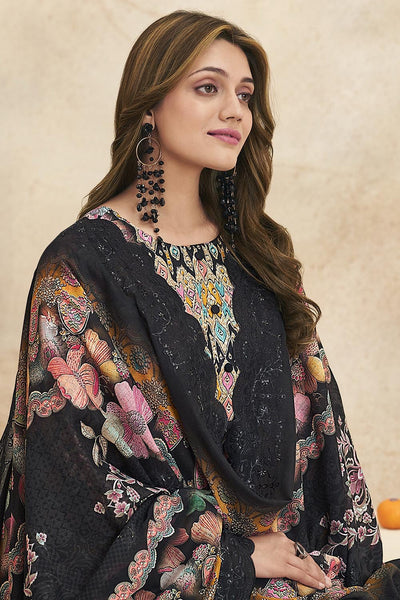 Elegant Cotton Traditional Outfit Kameez Pant Set with Dupatta - EastEssence.com