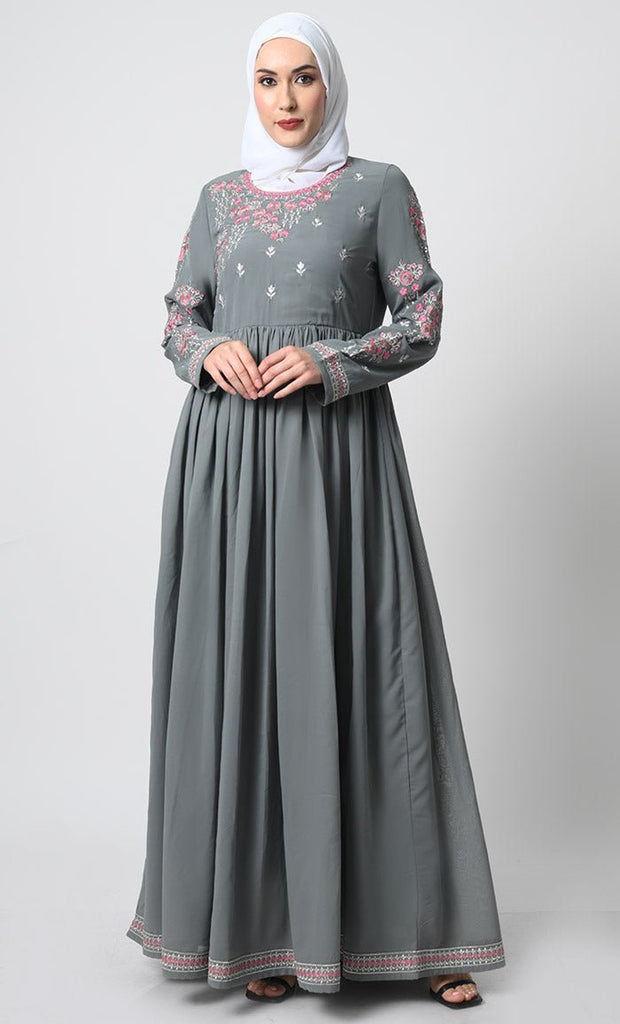 Elegant Georgette Fabric Anarkali Abaya - EastEssence.com