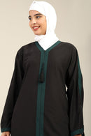 Elegant Kashibo Bell Sleeve Abaya with Tassel - EastEssence.com
