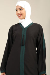 Elegant Kashibo Bell Sleeve Abaya with Tassel - EastEssence.com