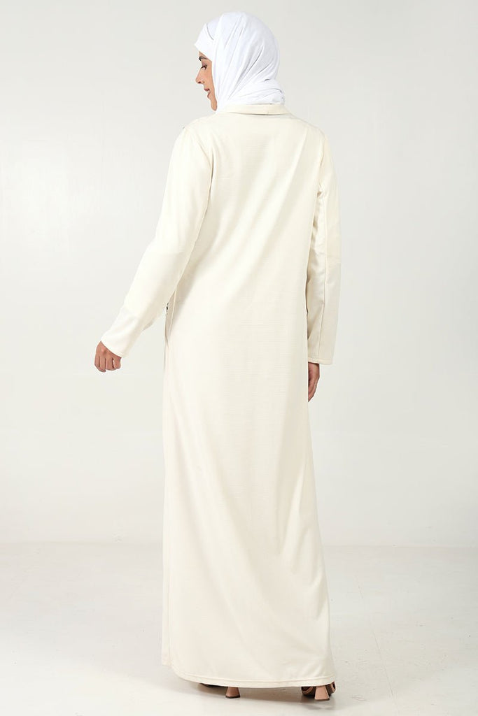 Elegant Ponte Roma Fabric 2 - Piece Abaya Set - EastEssence.com