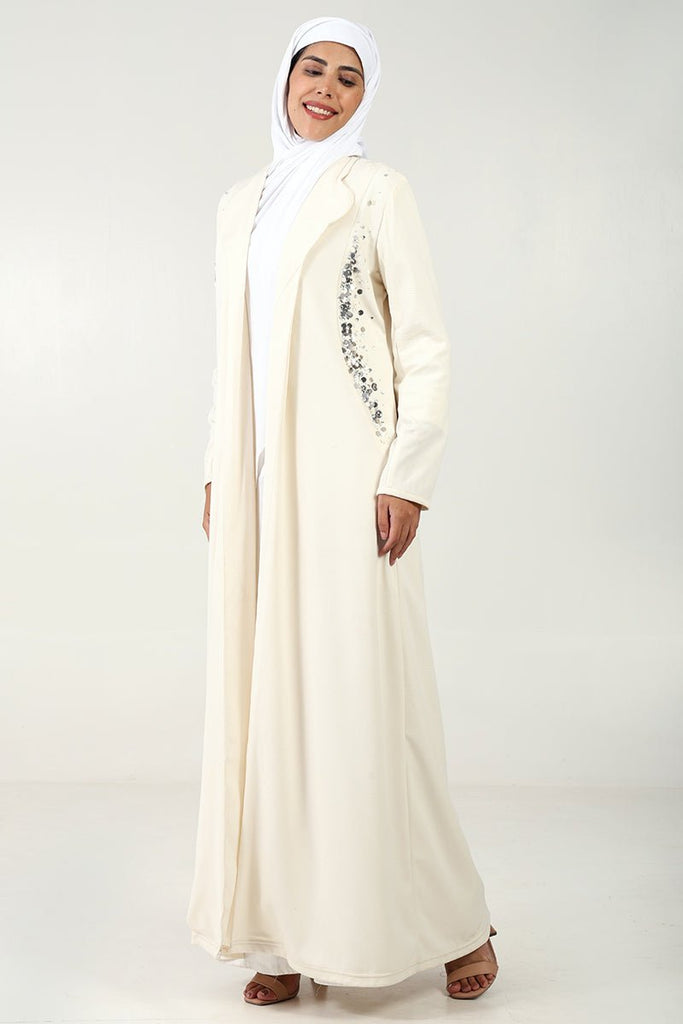 Elegant Ponte Roma Fabric 2 - Piece Abaya Set - EastEssence.com