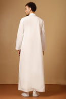 Embroidered chest full sleeves Thobe - EastEssence.com