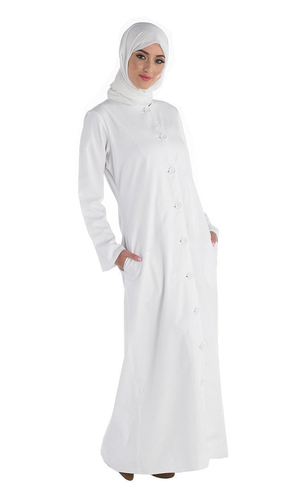 Everyday Wear Button Down Abaya - Final Sale - EastEssence.com