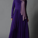 Everyday Wear Zipper Front Bodice Casual Abaya Dress - EastEssence.com