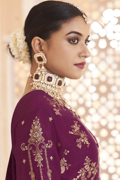 Festive Silk Kurta Set for Women with Cotton Pants - EastEssence.com