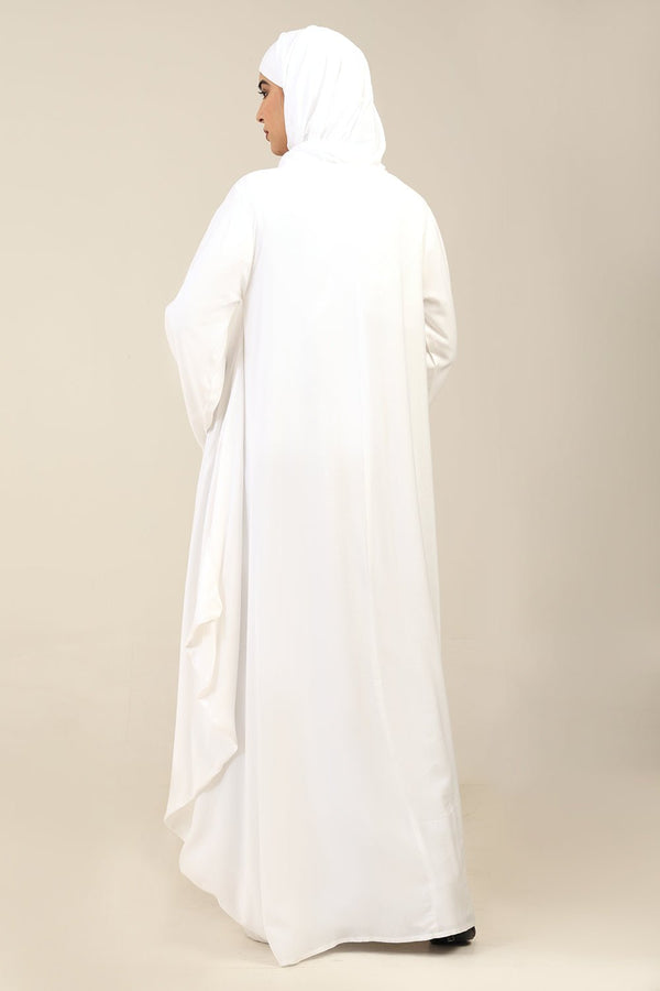 Floral Embroidered Rayon Kaftan Abaya - EastEssence.com
