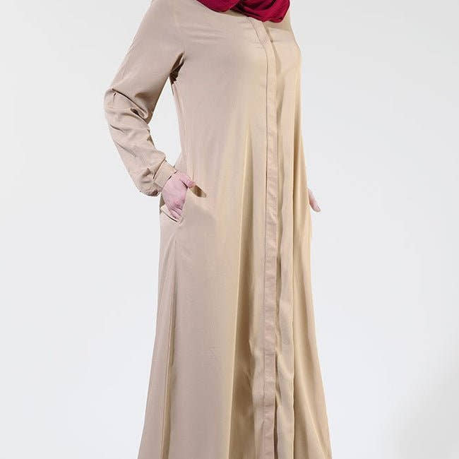 Front Open Crepe Prayer Abaya/ Jilbab - EastEssence.com
