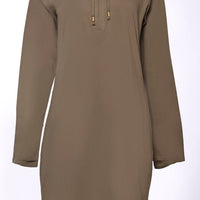 Front-Zip solid Hoodie T-shirt style - EastEssence.com