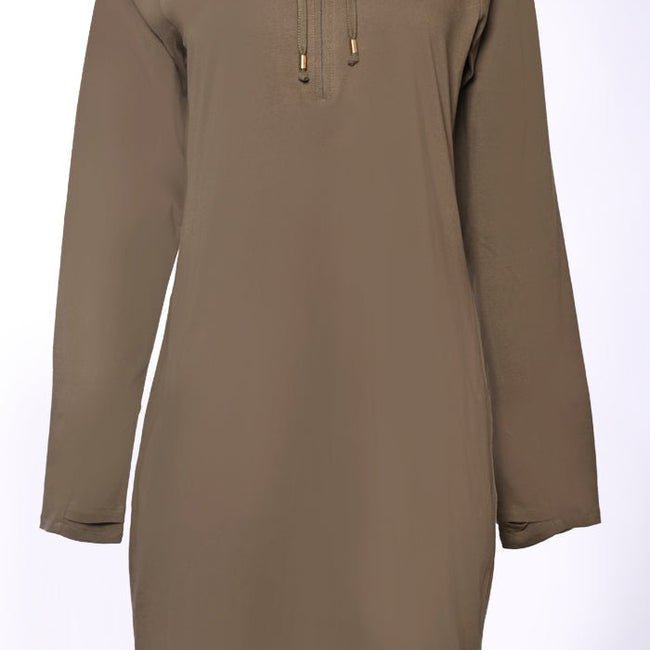 Front-Zip solid Hoodie T-shirt style