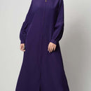 Front Zipper Basic Abaya - EastEssence.com