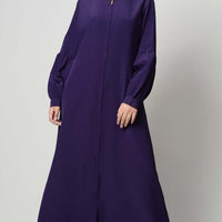 Front Zipper Basic Abaya - EastEssence.com
