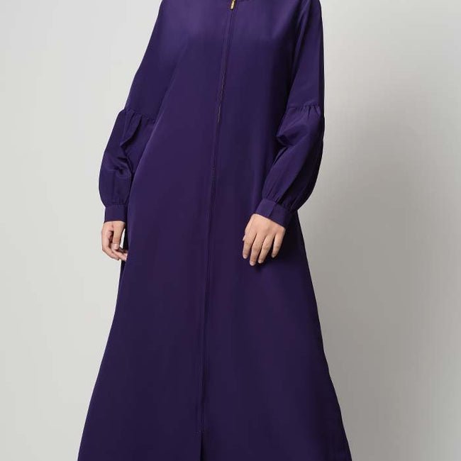 Front Zipper Basic Abaya
