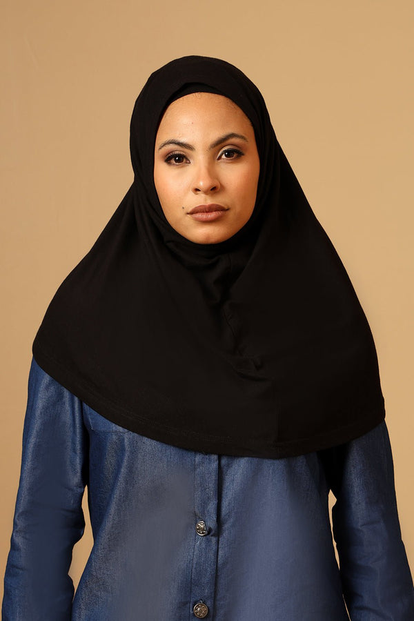 Georgette Hijab stole for Women - Black - EastEssence.com