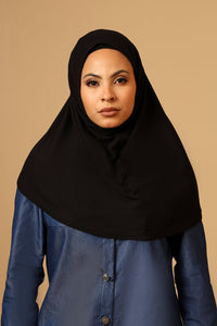 Georgette Hijab stole for Women - Black - EastEssence.com