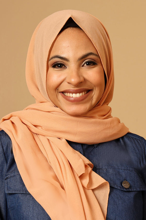 Georgette Hijab stole for Women - Sand - EastEssence.com