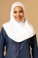 Georgette Hijab stole for Women - White - EastEssence.com