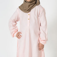 Girls Basic Button Tab Uniform Tunic - EastEssence.com