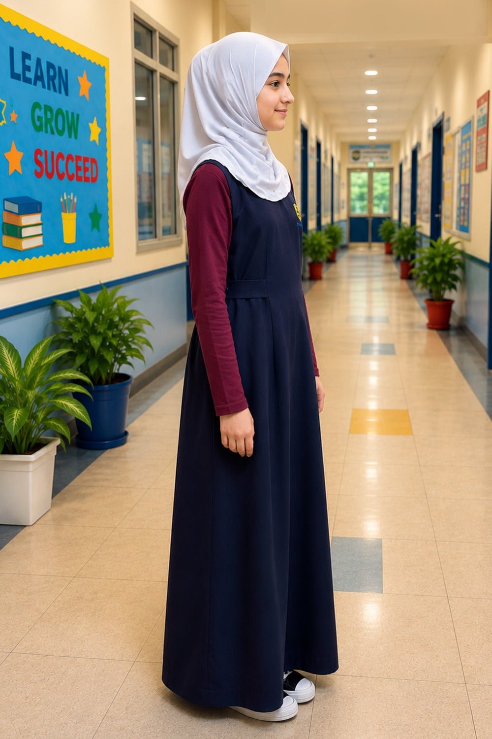 Girls School Uniform 2PC Set SU-18 The Rising Stars ICT Academy INC - EastEssence.com