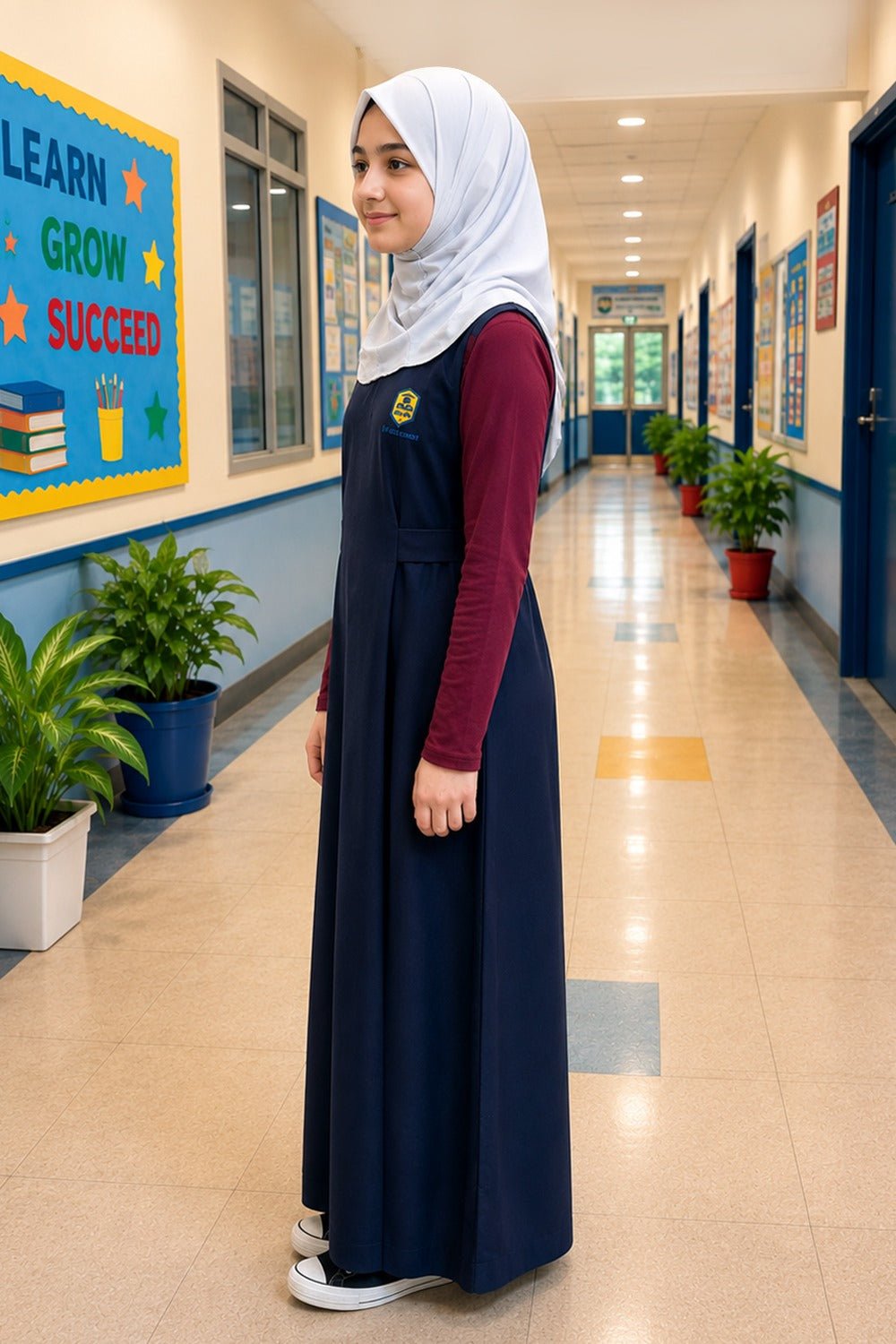 Girls School Uniform 2PC Set SU-18 The Rising Stars ICT Academy INC - EastEssence.com