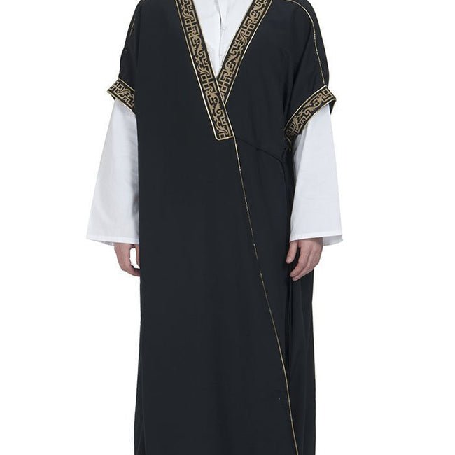 Gold Embroidered Bisht - EastEssence.com
