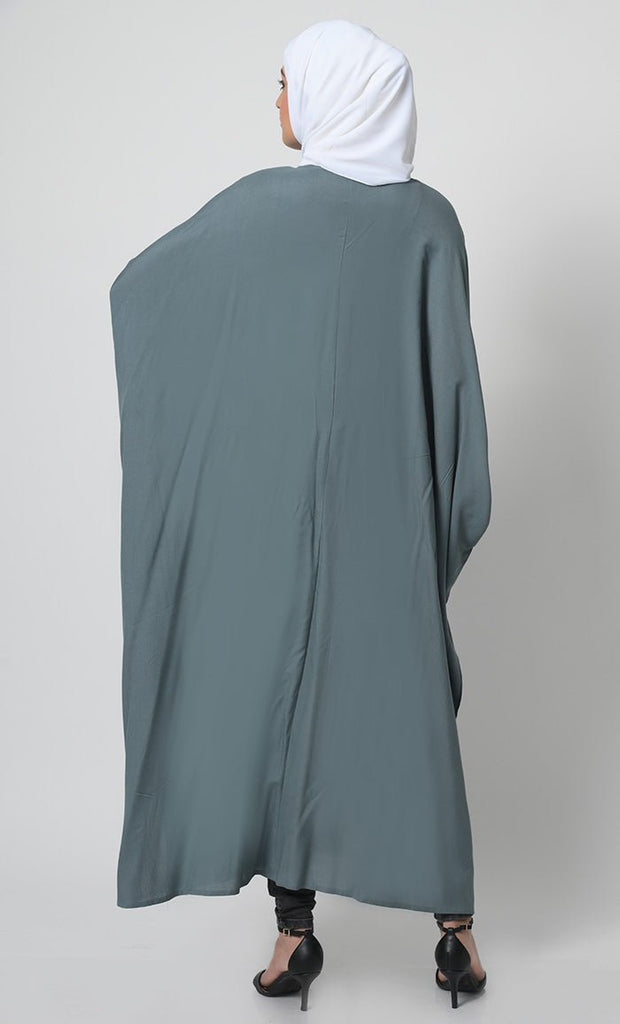 Graceful Rayon Batwing Sleeve Kaftan Tunic – 52” Length - EastEssence.com